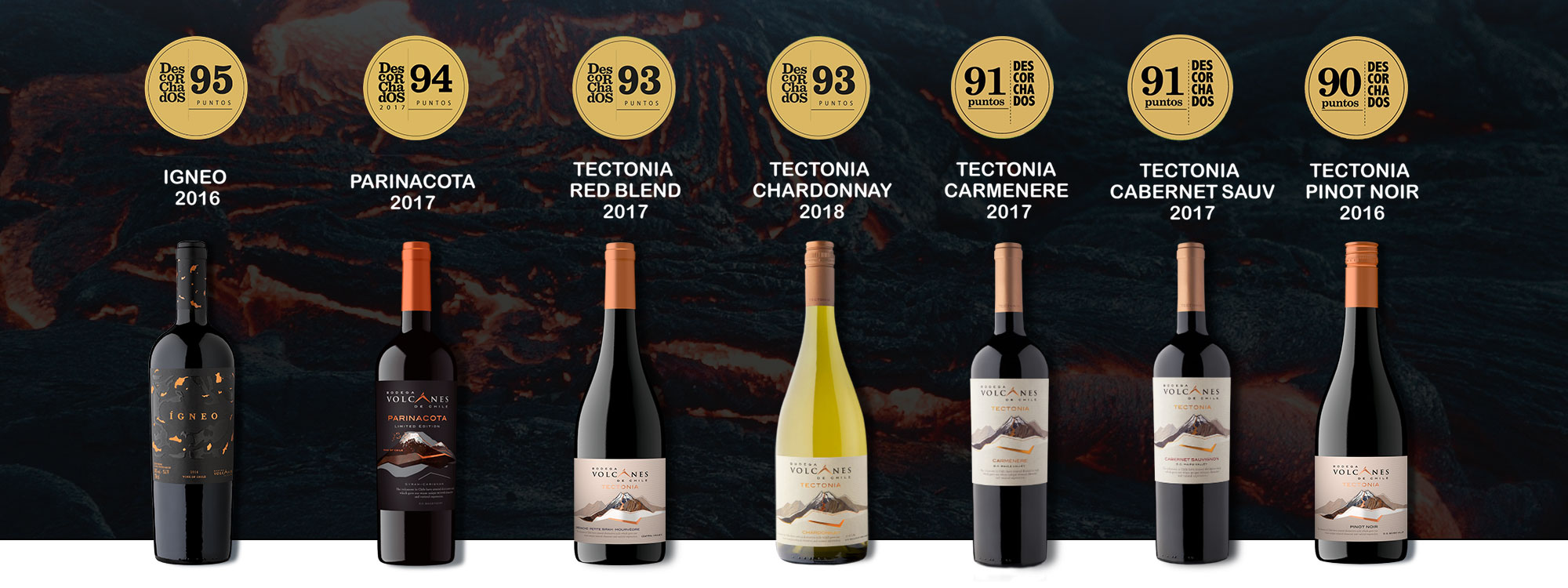 wineco bodega volcanes vinos premiados descorchados